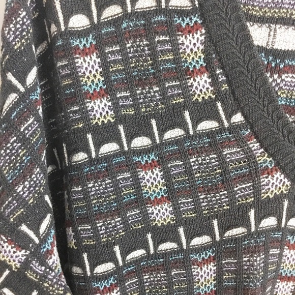 Pronto Uomo Mens Pullover Sweater Multicolor Abstract Merino Italy M - Picture 3 of 6